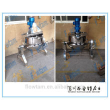 Sanitary electric and steam heating jacketed kettle for jam